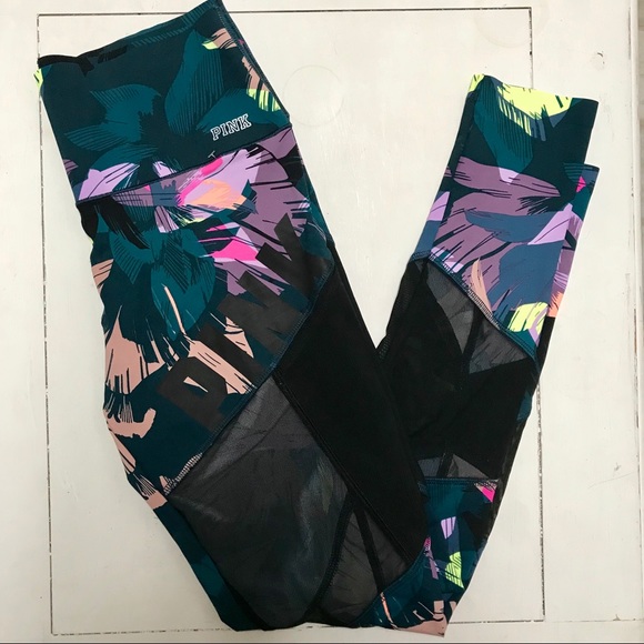 PINK Victoria's Secret Pants - Victoria’s Secret PINK Floral Leggings with pocket